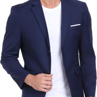Suit Jacket Slim Fit Blazer for Men Business Casual Sport image 1